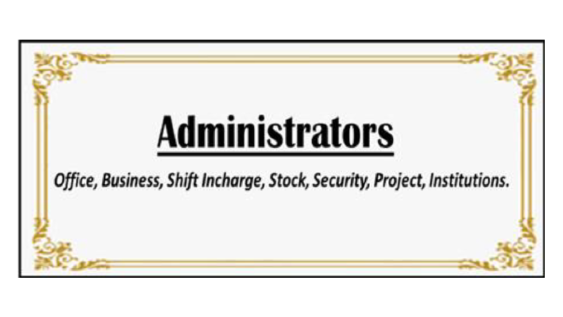 Administrators