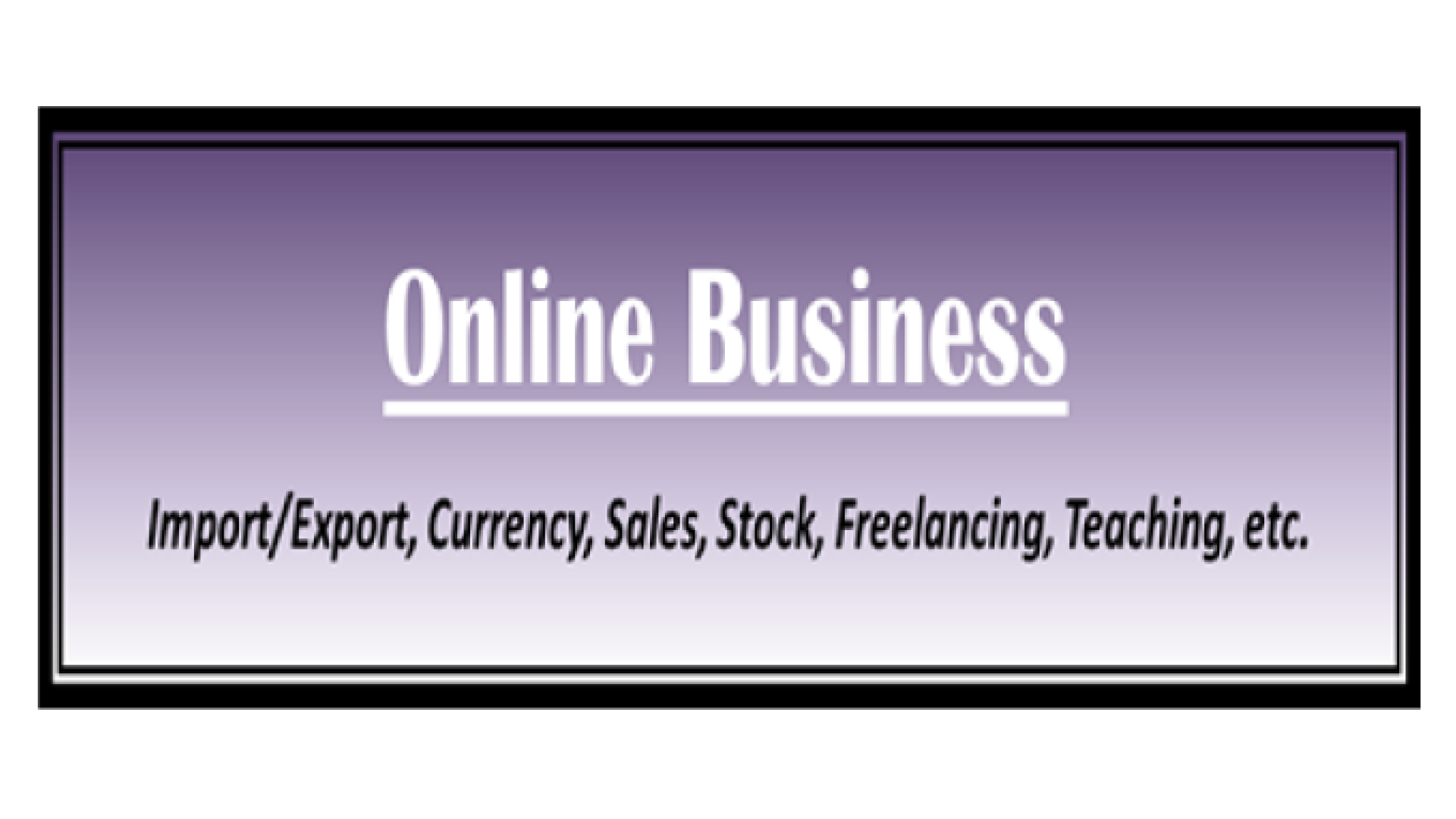 Online Business