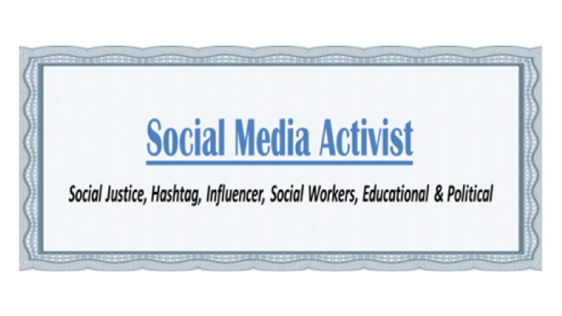 Social Media Activist