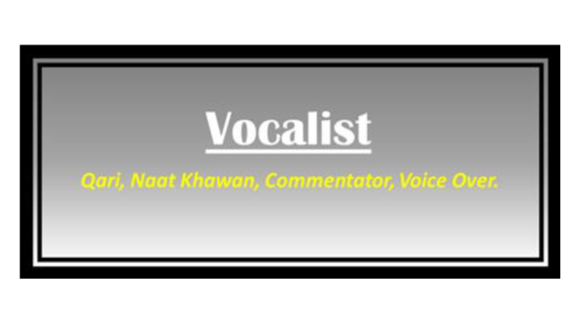 Vocalist